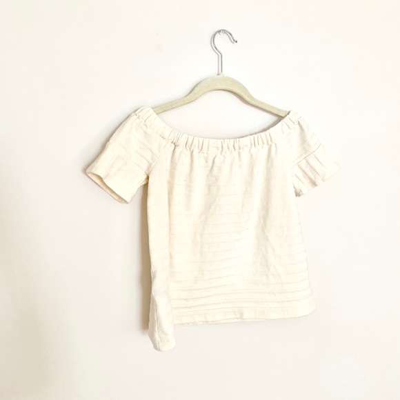 ⚡️⬇️⚡️Madewell Cream Textured off-the-shoulder Top - Picture 4 of 5